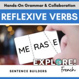 French - Reflexive Verbs - Sentence Builders hands-on acti