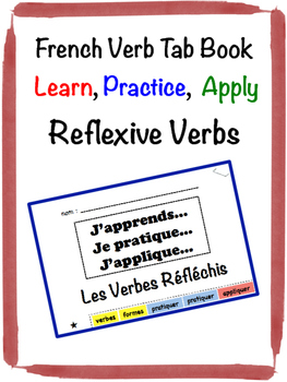 Preview of French Reflexive Verbs Tab Book