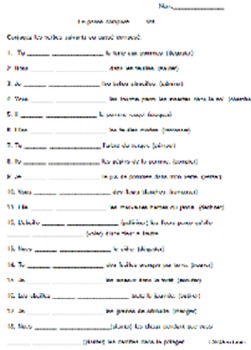 oxygène Avec dautres groupes salé passe compose irregular verbs quiz ...