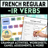 French Regular Present Tense -IR Verbs - Grammar Notes, Ac