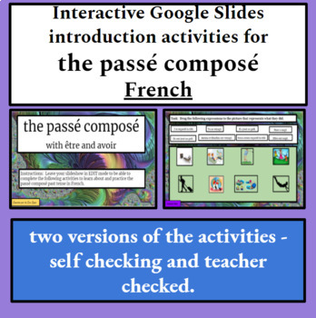 French Regular Pass Compos With Tre And Avoir Interactive Digital Task Cards