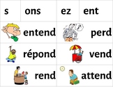 French Regular -RE Verb Manipulatives