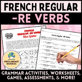 French Regular Present Tense -RE Verbs - Grammar Notes, Ac