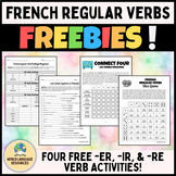 French Regular Verbs [-ER, -IR, -RE] FREEBIES! (Les verbes