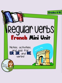 Preview of French "Regular Verbs" Mini-Unit