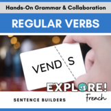 French - Regular Verbs - Sentence Builders hands-on activi