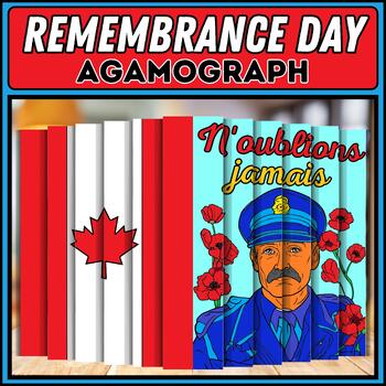 Preview of French Remembrance Day Activity French Agamographs LE JOUR DU SOUVENIR Veterans