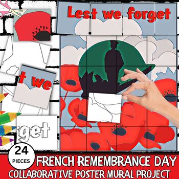 Preview of Remembrance Day 'Lest We Forget' Collaborative Poster Mural Project