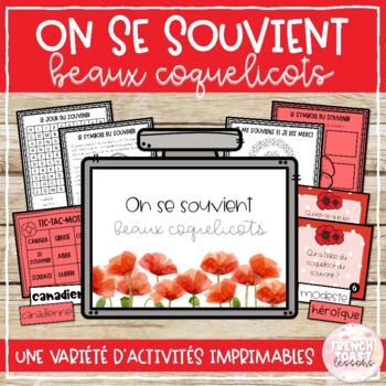 Preview of French Remembrance Day Printable Activities | Le jour du Souvenir