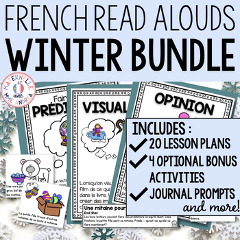 Preview of French Reading Comprehension Repeated Read Aloud Lessons - WINTER Bundle