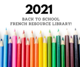 French Resource Library 2021 Back to School Free Resources