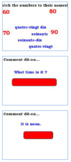 French Review Game: Numbers, Telling Time, Days of the Week