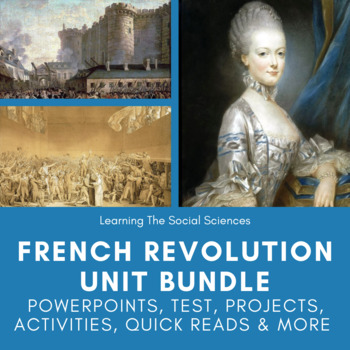 Preview of French Revolution & Age of Napoleon Unit: PPT, Test, Activities, Projects & More
