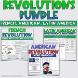 French Revolution, American Revolution, Latin American Rev