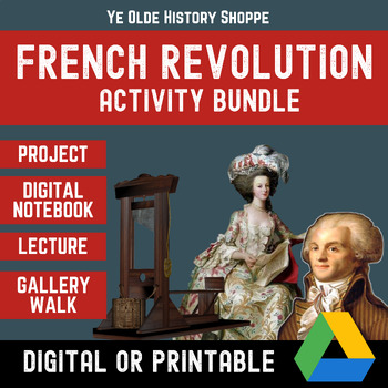 Preview of French Revolution Bundle: Journal Project, Lecture & Guillotine Day Gallery Walk