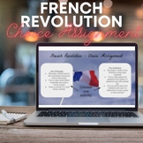 French Revolution Choice Assignment - Choice Board - Mini 