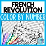 French Revolution Color by Number, Reading Passage and Tex