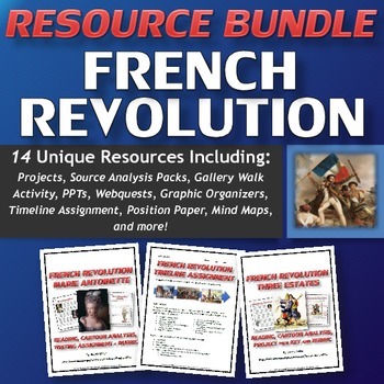 Preview of French Revolution - Resource Bundle (PPT's, Projects, Webquests, plus much more)