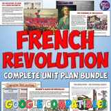 French Revolution Unit Plan Bundle: Activities, Map, Proje