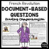 French Revolution Document Based Questions Worksheet DBQ