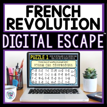 Preview of French Revolution DIGITAL 360 Escape Room