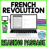 French Revolution DIGITAL Reading Passage & Questions Self