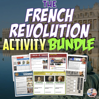 Preview of French Revolution Digital Learning Activity Bundle (ACTIVITIES ONLY)