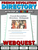 French Revolution Directory - Webquest with Key (Google Do