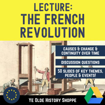 Preview of French Revolution Lecture PPT Google Slides - AP Euro & World History