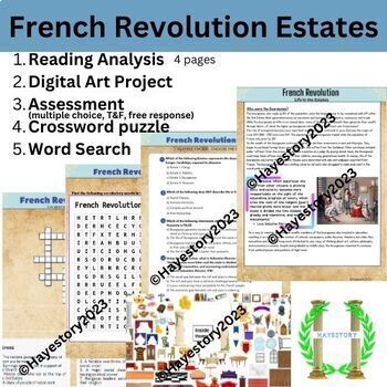 Preview of French Revolution - Life in the Estates (Full Lesson)