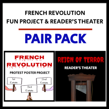 Preview of French Revolution: Poster Project & Reader's Theater - PAIR PACK - CCSS