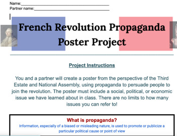 Preview of French Revolution Propaganda Poster