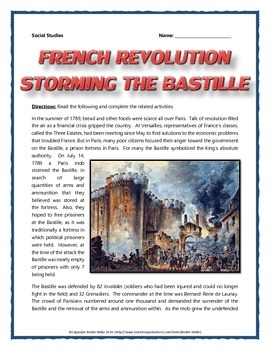 make an assignment on french revolution