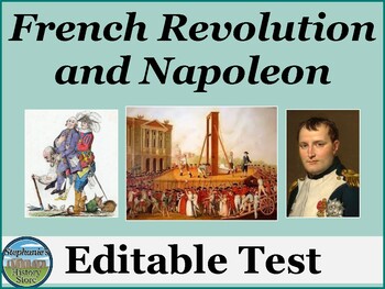 Preview of The French Revolution Test