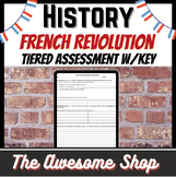 French Revolution Test for High School With Key