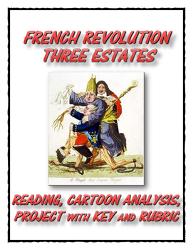 french revolution political cartoons three estates