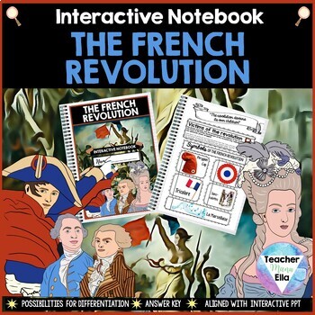 Preview of French Revolution Unit - Interactive Notebook - NO PREP - ready to use