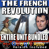 French Revolution Unit -PPTs, Guided Notes, Worksheets, Pl