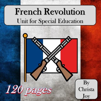 Preview of French Revolution Unit for Special Education PRINT and DIGITAL
