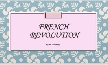 Preview of French Revolution Vocabulary Slides and Quizzes