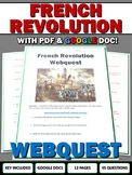 French Revolution - Webquest with Key (Google Docs Included)