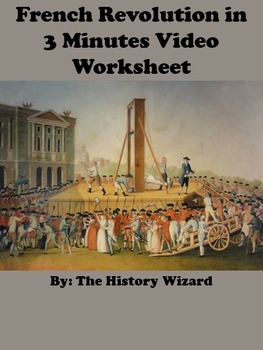 Preview of French Revolution in 3 Minutes Video Worksheet