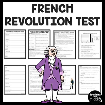 Preview of French Revolution Test with Study Guide
