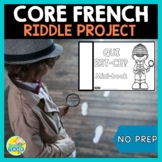 French Riddle Project and Activities être, avoir and adjec