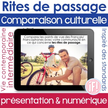 Preview of French Rite of Passage Presentational Speaking Performance Culture Comparison