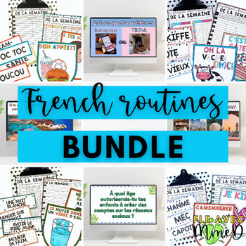Preview of French Routines Bundle - French speaking, reading and writing