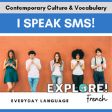French | SMS and Texting: Engaging, Low-Prep EDITABLE Activity