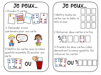 French Spring Math Centres Jeux De Cartes Centres De Maths En Francais