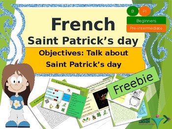 Preview of French Saint Patrick's day la Saint Patrick freebie