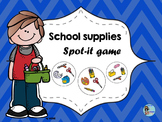 School Supplies Spot-it Game / Jeu Spot-it des objets de l